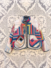 Load image into Gallery viewer, One-of-a-Kind: Hand-tied Log Cabin Flora Jacket (S)
