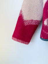 Load image into Gallery viewer, One-of-a-Kind: Burgundy Floral Ukrainian Blanket Flora Jacket (M)
