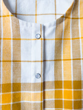 Load image into Gallery viewer, One-of-a-Kind: Vintage Woven Cotton Tablecloth Pearl Snap Tank (S)
