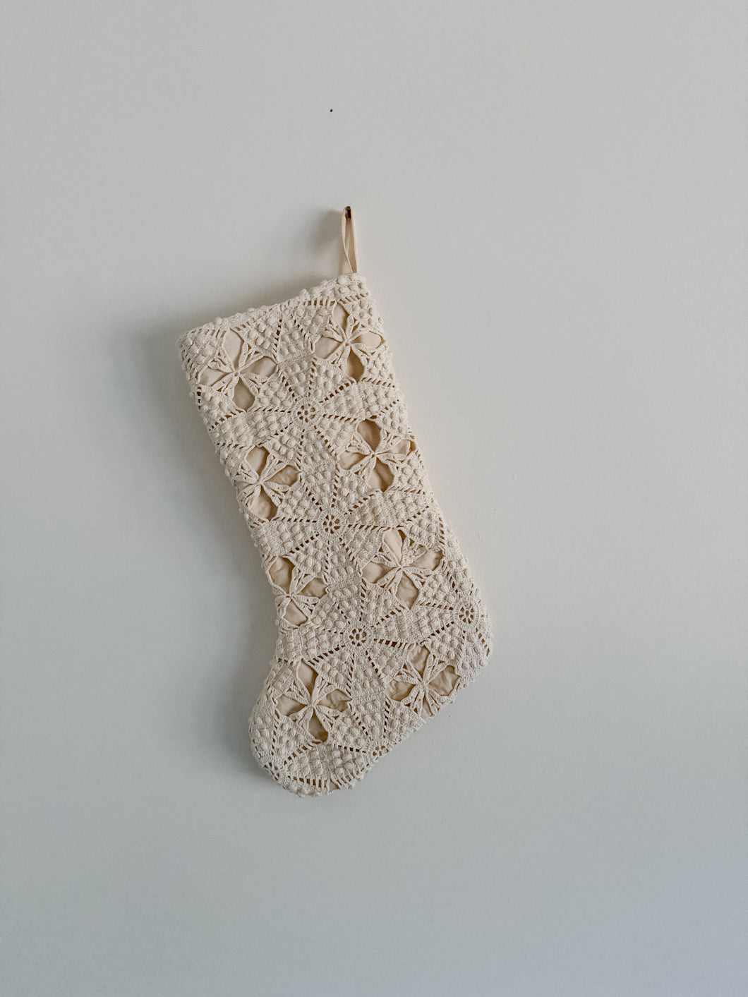 One-of-a-Kind: Antique Crochet Stocking #3