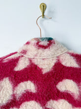 Load image into Gallery viewer, One-of-a-Kind: Deep Fuchsia Floral Ukrainian Blanket Flora Jacket (XS)
