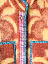 Load image into Gallery viewer, One-of-a-Kind: Chestnut Fall Florals Ukrainian Blanket Flora Jacket (S)
