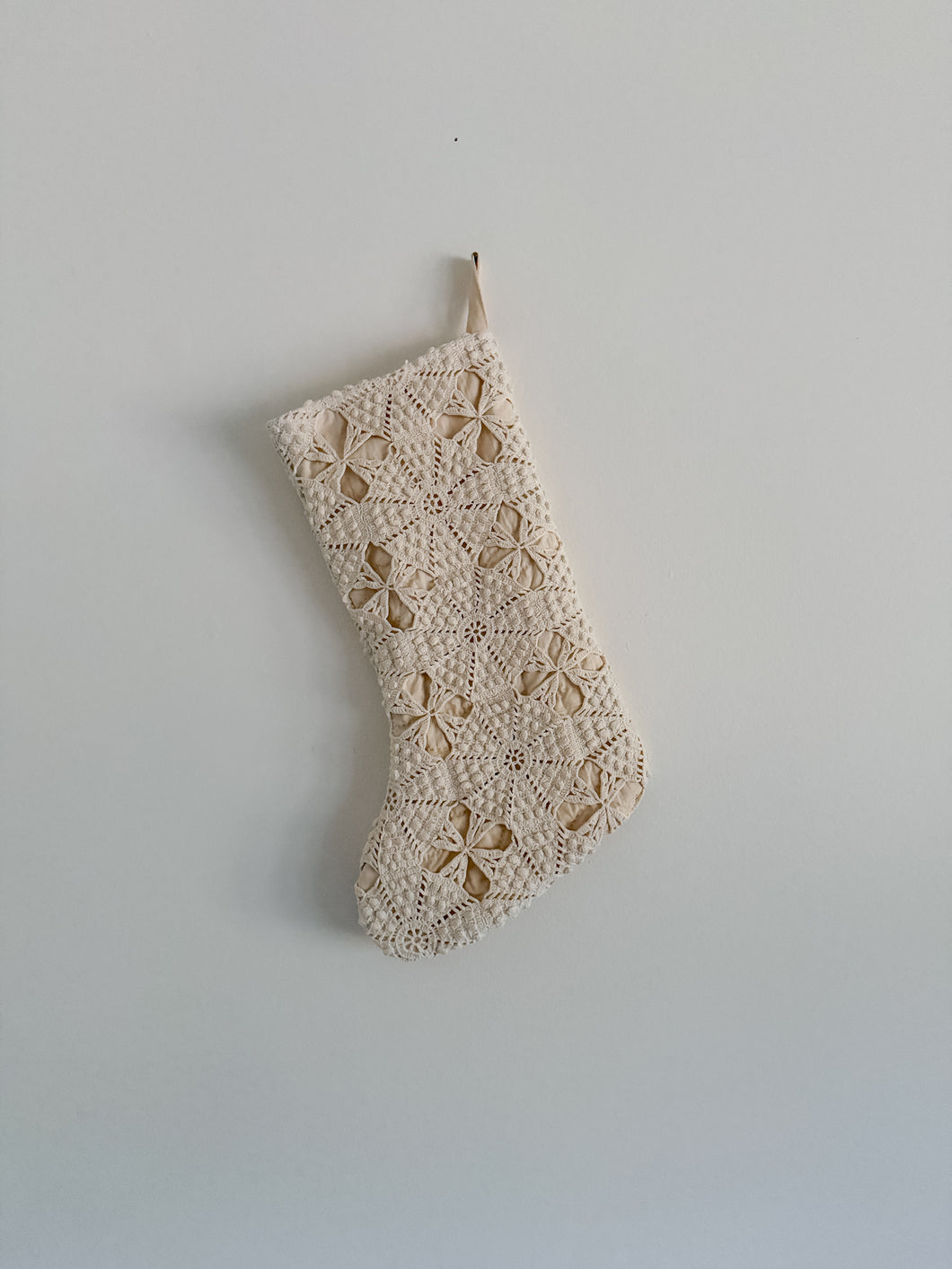 One-of-a-Kind: Antique Crochet Stocking #2