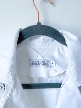 Load image into Gallery viewer, One-of-a-Kind: Antique lace and embroidered Shaftsbury Shirt (S)
