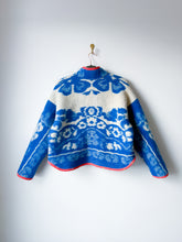 Load image into Gallery viewer, One-of-a-Kind: Folk Art Floral Ukrainian Blanket Flora Jacket (S)
