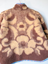 Load image into Gallery viewer, One-of-a-Kind: Chocolate Florals Ukrainian Blanket Flora Jacket (XS)
