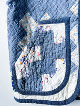 Load image into Gallery viewer, One-of-a-Kind: Indigo Chimney Sweep Quilt Vest (XS-M)
