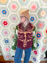 Load image into Gallery viewer, One-of-a-Kind: Colorblock Floral Blanket Field Jacket (M)

