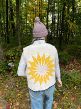 Load image into Gallery viewer, One-of-a-Kind: Sunburst Quilt Vest (XS-M)
