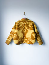 Load image into Gallery viewer, One-of-a-Kind: Ochre Floral Ukrainian Blanket Flora Jacket (M)
