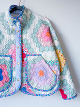 Load image into Gallery viewer, One-of-a-Kind: Grandmother's Flower Garden Flora Jacket (S)
