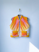 Load image into Gallery viewer, One-of-a-Kind: Sunburst Quilt Vest (XS/S)
