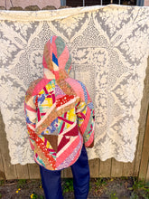 Load image into Gallery viewer, One-of-a-Kind: String Quilt Hooded Flora Jacket (L)
