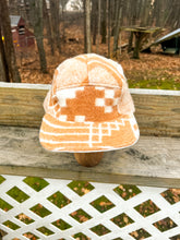 Load image into Gallery viewer, One-of-a-Kind: Vintage Geometric Mod Blanket 5 Panel Hat
