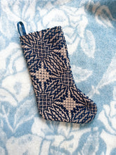 Load image into Gallery viewer, One-of-a-Kind: Antique Coverlet Stocking #1
