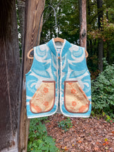 Load image into Gallery viewer, One-of-a-Kind: Colorblock Wool Blanket Vest (XS-M)
