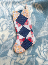 Load image into Gallery viewer, One-of-a-Kind: Ohio Star Quilt Stocking #1
