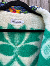 Load image into Gallery viewer, One-of-a-Kind: Green Ukrainian Blanket Flora Jacket (M)
