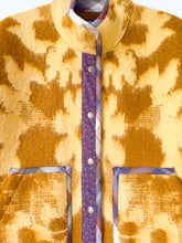 Load image into Gallery viewer, One-of-a-Kind: Goldenrod Ukrainian Blanket Flora Jacket (L)
