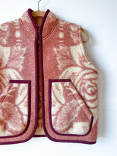 Load image into Gallery viewer, One-of-a-Kind: Vintage Golden Dawn Wool Blanket Vest #1 (XS-M)
