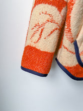 Load image into Gallery viewer, One-of-a-Kind: Peaches and Cream Ukrainian Blanket Flora Jacket (L)
