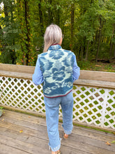Load image into Gallery viewer, One-of-a-Kind: Sapphire Floral Vintage Blanket Vest (XS-M)
