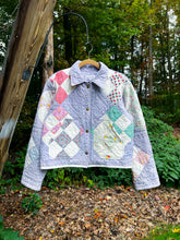 Load image into Gallery viewer, One-of-a-Kind: Nine Patch Cropped Chore Coat (S)
