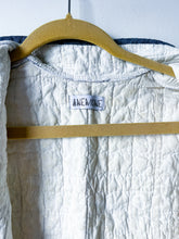 Load image into Gallery viewer, One-of-a-Kind: Indigo Chimney Sweep Quilt Vest (XS-M)
