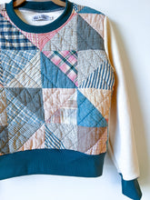 Load image into Gallery viewer, One-of-a-Kind: Half Square Triangle French Terry Pullover (S)
