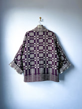 Load image into Gallery viewer, One-of-a-Kind: The Goodwin Guild Woven Coverlet Cocoon Coat (flexible sizing)
