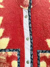 Load image into Gallery viewer, One-of-a-Kind: Burnt Sienna Ukrainian Blanket Flora Jacket (M)
