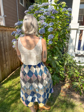 Load image into Gallery viewer, One-of-a-Kind: Diamond Quilt Top Skirt (M)

