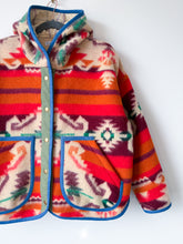 Load image into Gallery viewer, One-of-a-Kind: Deadstock Southwestern Blanket Hooded Flora Jacket (M)

