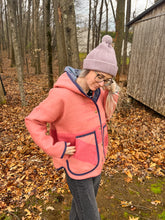Load image into Gallery viewer, One-of-a-Kind: Hudson Bay Wool Blanket Hooded Flora Jacket (L)
