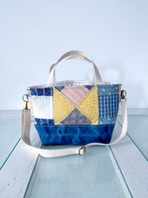 Load image into Gallery viewer, One-of-a-Kind: Eight Point Star Project Bag (with detachable strap)

