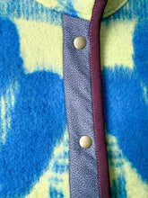 Load image into Gallery viewer, One-of-a-Kind: Blue and Yellow Ukrainian Blanket Flora Jacket (M)
