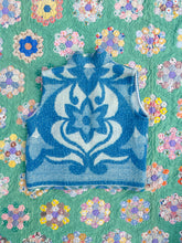 Load image into Gallery viewer, One-of-a-Kind: Blue Floral Ukrainian Blanket Vest (S)
