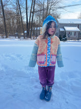 Load image into Gallery viewer, One-of-a-Kind: Colorblock Wool Kid&#39;s Flora Jacket (7yr)
