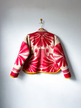 Load image into Gallery viewer, One-of-a-Kind: Vintage Ukrainian Floral Blanket Flora Jacket (S)
