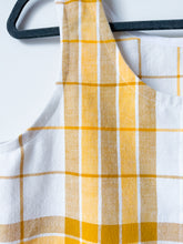 Load image into Gallery viewer, One-of-a-Kind: Vintage Woven Cotton Tablecloth Pearl Snap Tank (S)
