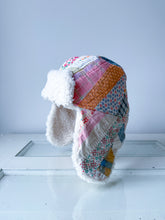 Load image into Gallery viewer, One-of-a-Kind: Scrappy Block Aviator Hat (Adult S/M)
