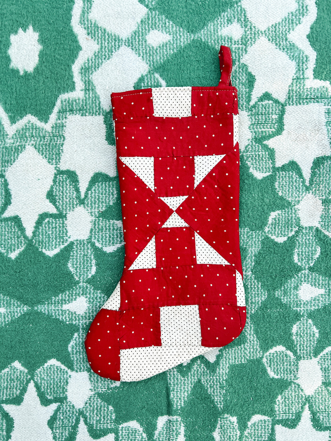 One-of-a-Kind: Chimney Sweep Quilt Stocking #6