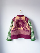 Load image into Gallery viewer, One-of-a-Kind: Colorblock Floral Blanket Field Jacket (M)
