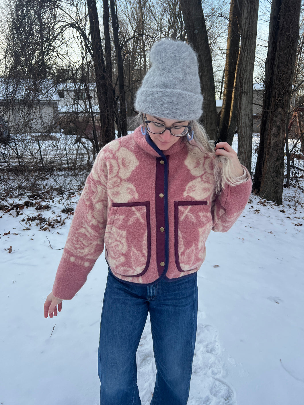 One-of-a-Kind: Orr Health Wool Blanket Flora Jacket (S)