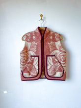 Load image into Gallery viewer, One-of-a-Kind: Vintage Golden Dawn Wool Blanket Vest #1 (XS-M)
