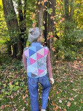 Load image into Gallery viewer, One-of-a-Kind: Triangle Quilt Vest (XS-M)
