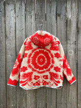 Load image into Gallery viewer, One-of-a-Kind: Cherry Floral Ukrainian Blanket Flora Jacket (S)
