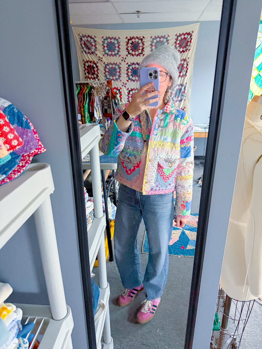 One-of-a-Kind: Log Cabin Field Jacket (S)