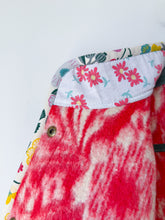 Load image into Gallery viewer, One-of-a-Kind: Red Floral Ukrainian Blanket Flora Jacket (M)
