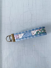 Load image into Gallery viewer, One-of-a-Kind: Blue Plaid Key Fob
